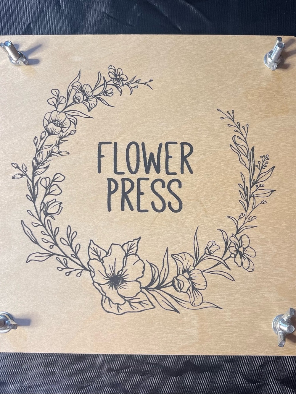 Flower Press Wooden Herb & Floral Presser - Natural